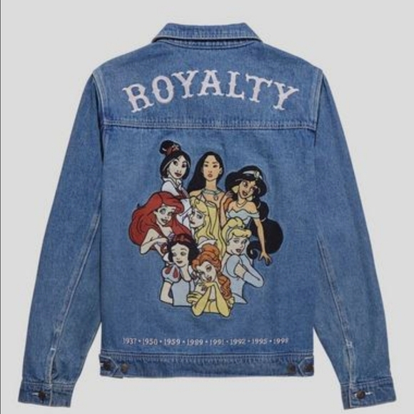 Disney Jackets & Blazers - Disney Cakeworthy 90's Disney Princess Denim Jacket Adult Size XL